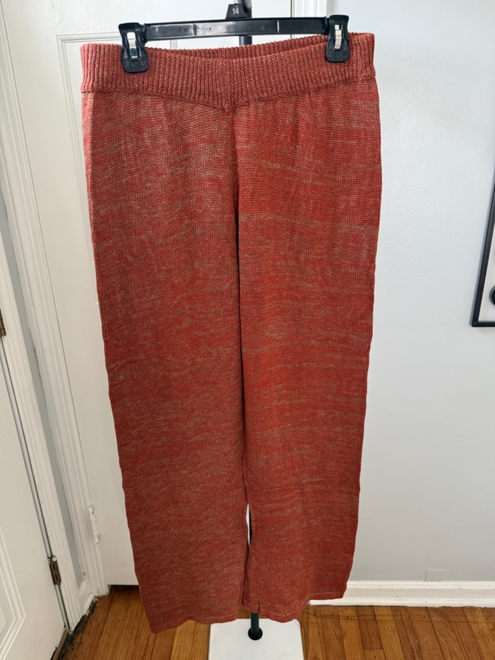 Women's Rust Knit Crewneck Sweater Lounge Set Size L - Picture 3 of 3